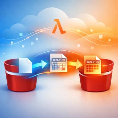 S3 레플리케이션 완료를 트리거로 Lambda로 파일 날짜 이름 바꾸기 자동화