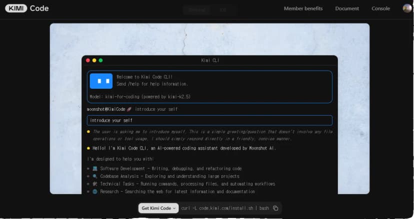 Kimi Code 설치 및 사용법: AI 코딩 툴 한 번에 관리